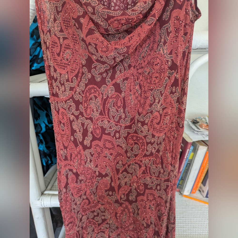 Beautiful 90s Silk Beaded Bias Slip Dress - Picture 11 of 16